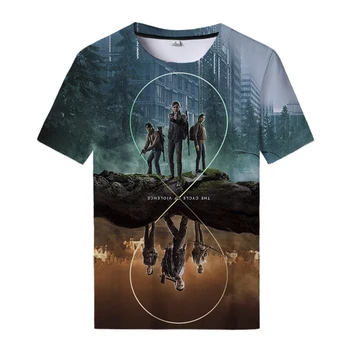 Футболка The Last Of Us Part II, уличная одежда с 3D принтом, Мужская и женская модная футболка Оверсайз, футболки для косплея в стиле Харадзюку, топы, одежда