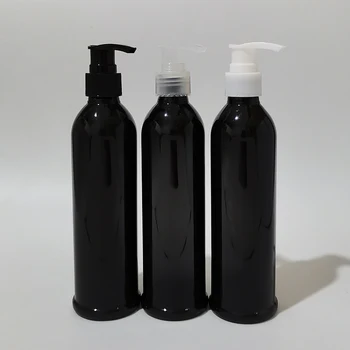 30шт 250 мл Дорожный Пустой черный пластиковый насос Бутылки для лосьона Контейнеры Для косметической упаковки, бутылка для шампуня с дозатором