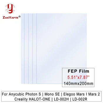 Пленка FEP 5,5 Дюйма 200*140*0.15 мм для 3D-принтеров Creality ANYCUBIC Photon S Elegoo Mars 2 из УФ-смолы Для выпуска пленок Принтер FEP Sheet