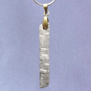 Ожерелье с железным метеоритом Muonionalusta, изысканная подвеска с железным метеоритом, ювелирный подарок для мужчин и женщин
