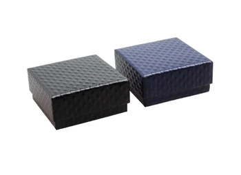 200ШТ Ювелирные изделия квадратной формы 5 см * 5 см * 3 см, серьги, кольца, подарочные коробки, черная квадратная картонная коробка, чехол для лука