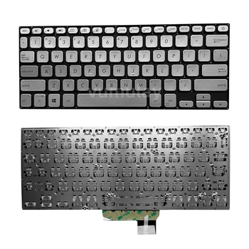 Американская Клавиатура Для Ноутбука Asus VivoBook X430 X430F X430FA X430FN X430U X430UA S14 S430 S430F S430FA S430FN S430U S430UA Серебристого Цвета