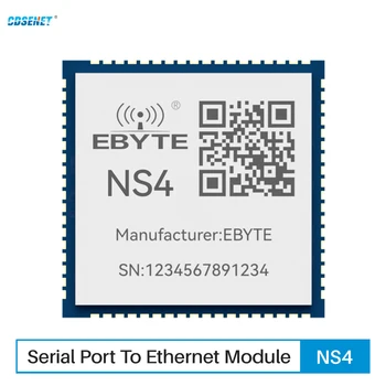 4 Последовательных порта для подключения модуля Ethernet CDSENET NS4 TTL к шлюзу RJ45 PHY Modbus RTU TCP UDP HTTP MQTT с низким энергопотреблением