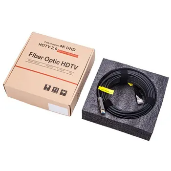 Совместимый с HDMI Оптоволоконный кабель для передачи данных Поддержка Оптоволоконного кабеля высокой четкости 2.0 4K @ 60hz B-B Инженерное оформление чипа