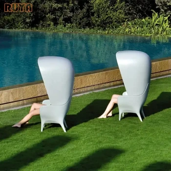 Кресло из стекловолокна коллекции showtime современного дизайна для гостиной или патио на открытом воздухе