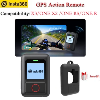 Для Insta360 GPS Action Пульт Дистанционного Управления Bluetooth 5,0 Водонепроницаемый 5 м Smart Control 485 мАч Для Insta360 X3/ONE X2/ONE RS/ONE R