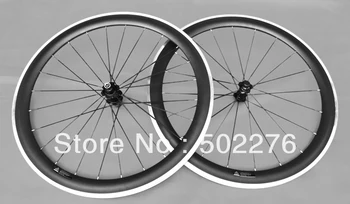 3K Полностью карбоновый дорожный велосипед 700C колесная пара: 50 мм обод (с легкосплавной тормозной поверхностью) + Спицы + ступица + тормозные колодки