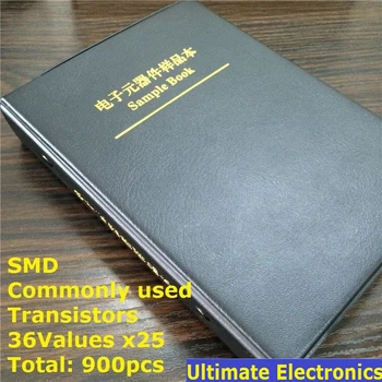 36 видов x25 обычно используемых SMD Транзисторов Ассортимент Комплект Ассорти Книга образцов