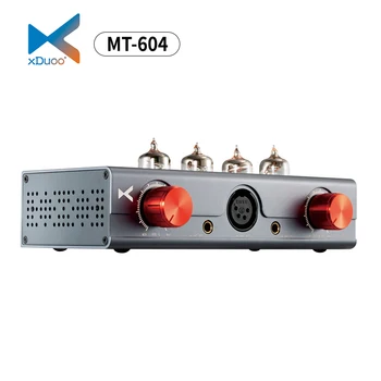 XDUOO MT-604 Сбалансированный Ламповый Усилитель для наушников 6J1 Предварительный усилитель XLR/4,4 мм Сбалансированная трубка ввода-вывода + транзисторный гибридный усилитель MT604