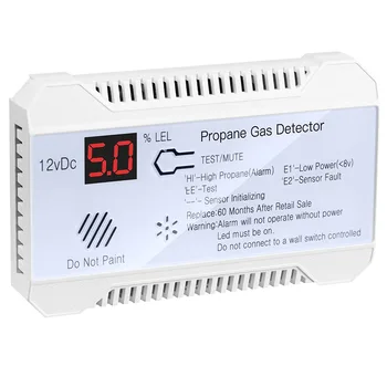 Детектор 85 дБ для RV пропан газ природный газ звуковая сигнализация UL указанный датчик 12 В постоянного тока с высоким децибелом Дымовая сигнализация TPK-01B