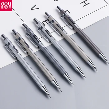 Высококачественный Цельнометаллический механический карандаш Deli 0,5/0,7 Lapices для профессиональной живописи и письма Школьные принадлежности