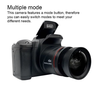 Новая портативная цифровая зеркальная камера с 16-кратным зумом 1280x720 TFT, SD-карта, DV-камера для видеосъемки, Зеркальная цифровая видеокамера