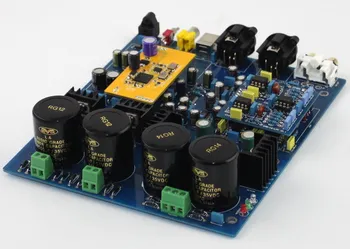 DSD1796 NE5532 Двухчиповая плата декодера DAC с коаксиальным оптоволоконным USB-входом для аудио DIY