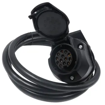 Автомобильный жгут проводов аксессуары для прицепа Европейская 13-контактная розетка для прицепа RV штекерный адаптер 2-метровый кабель для подключения заднего фонаря