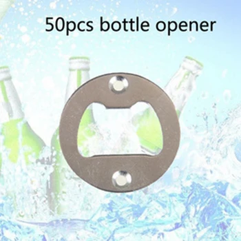 Круглые Металлические вставки для открывания бутылок с прочной полировкой, Открывалка для бутылок с потайными отверстиями