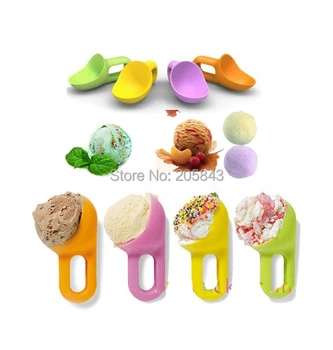 4 шт./лот, Детские Совочки для мороженого - 4 шт., стаканчики для мороженого на одну порцию, Форма для приготовления мороженого Super Scoopers