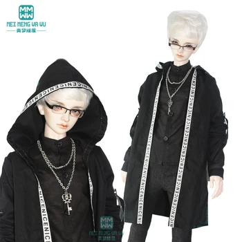Одежда для куклы BJD подходит на 65-80 см, модная футболка BJD uncle, клетчатая рубашка, пальто, черная ветровка с буквами, пальто