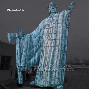 Индивидуальная Надувная Статуя Аргоната Размером 5 м, Надувной Колосс Гондорских Ворот С Топором Для украшения Карнавальной вечеринки