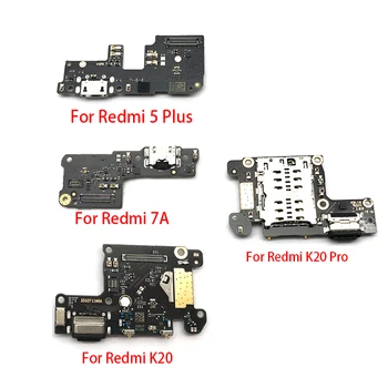 Оригинальный USB-порт Для зарядки Платы Гибкий Кабельный Разъем Для Xiaomi Redmi 6 6A 7A S2 5 Plus K20 Pro K20/Mi 9T Микрофонный Модуль