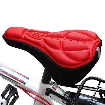 1 шт. Велосипедное седло, 3D Мягкий чехол для сиденья велосипеда, Удобная поролоновая подушка для сиденья, Велосипедное седло для велосипеда, аксессуары для велосипеда