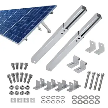 Крепление на солнечной панели, комплект держателей для солнечных батарей, Антикоррозийный кронштейн из алюминиевого сплава с гайками и болтами для прицепов RVS