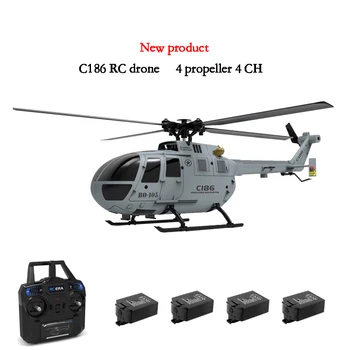 C186 PRO Радиоуправляемый Вертолет 2,4 G 4 Ch 4 Пропеллера 6 Осевой Электронный Гироскоп для Стабилизации Пульт Дистанционного Управления RC Детские Игрушки