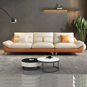 Эргономичные диваны в Скандинавском стиле для гостиной, Дешевый Пуф, Секционный Европейский диван, Простая гостиная, Приемная Divani Soggiorno Мебель для дома