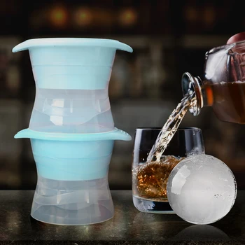 Новая Форма для Кубиков льда с круглым шариком 6 см, сделай сам, Создатель Мороженого, Пластиковая форма для льда, лоток для льда для виски, инструмент для бара, Аксессуары для кухонных гаджетов