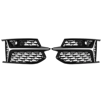 Автомобильные Сетчатые решетки противотуманных фар в стиле RS6 для A6 C8 S6 2019