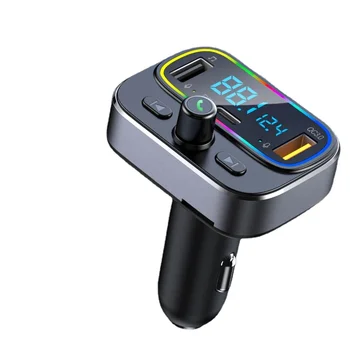 Автомобильный MP3-плеер T66 RGB с Bluetooth, флэш-зарядка PD мощностью 20 Вт, высококачественный комплект громкой связи без потерь звука, FM-передатчик