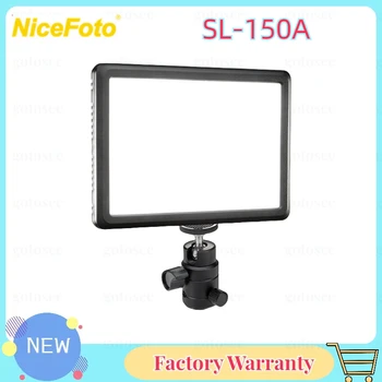 NiceFoto SL-150A 15 Вт Светодиодная Панель Карманного Видеоосвещения Двухцветная 3200-6500K Фотостудийная Лампа для Фотосъемки в реальном времени