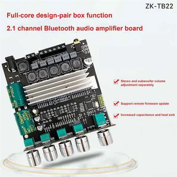 -TB22 TPA3116D2 Плата Усилителя сабвуфера Bluetooth 2.1 Hi-Fi Стереоусилитель высокой мощности 2X50 Вт + 100 Вт Amplificador для динамика