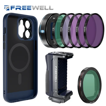 Freewell Blue Cine Pro Kit l Sherpa Совместим с iPhone 15/14/13 Pro и Pro Max