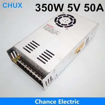 Импульсный источник питания CHUX 350 Вт 5 В Охлаждающий вентилятор переменного тока в постоянный 50A 5 В Светодиодный Источник питания с одним Выходом 350 Вт