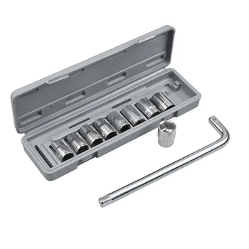 Набор втулок из 10 частей 1/2 Торцевого ключа Комбинированный набор инструментов для ремонта Авто Аппаратный Инструмент