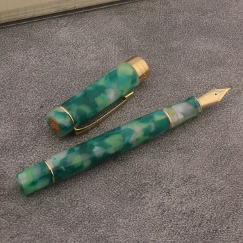 Авторучка jinhao 100 Акриловая зеленая Ретро-спин элегантная фирменная каллиграфическая ручка fude Канцелярские чернильные ручки