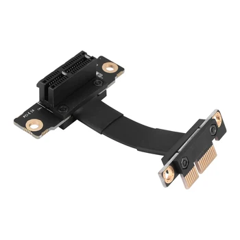 PCIE X1 Riser Cable Двойной прямоугольный удлинитель PCIe 3.0 X1-X1 8 Гбит/с PCI 1X Riser Card -