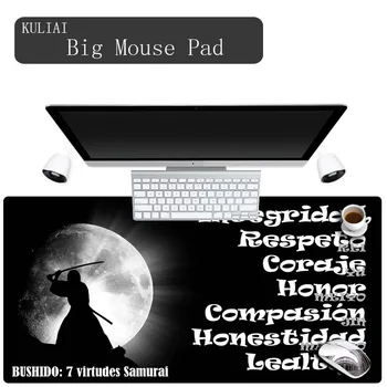 XGZ, черный резиновый коврик для мыши Bushido с индивидуальным принтом, игровой ноутбук, Офисный Настольный компьютер, игровой коврик, Быстрые коврики для мыши