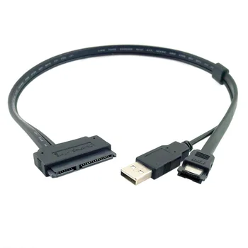 CY eSATA USB Splitter Adapter Разъем преобразователя мощности USB 2.0 в e SATA Кабель eSATA USB Кабель USB Адаптер USB Конвертер