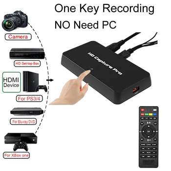 EZCAP 295 USB 2,0 HDMI Карта Видеозахвата AV Игровой Рекордер OBS Прямая трансляция для Xbox PS3 PS4 Может воспроизводить микрофон, ПК не нужен