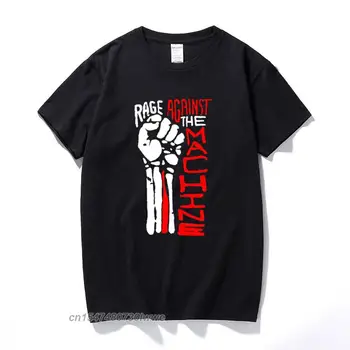 Новая модная мужская футболка Rage Against The Machine, футболка для мужчин, хлопковая повседневная футболка, топы, тройник