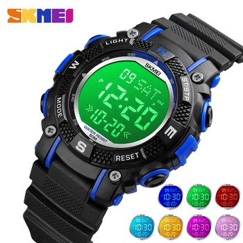 Skmei TikTok Многофункциональные детские электронные часы с красочным освещением Skmei Electronic Watch