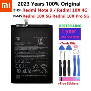 Оригинальная Сменная Батарея BM4S BN54 Для Xiaomi Redmi 10X5G Redmi 10X Pro 5G Redmi Note 9 Note9 Redmi 10X 4G Версия + Инструменты