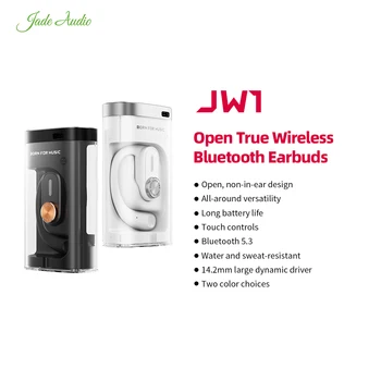 FiiO JadeAudio JW1 Bluetooth Наушники с открытым Ухом TWS, Hi-Fi Басовые Стерео Спортивные наушники с микрофоном с низкой задержкой для Геймеров/Аудио/Райдеров