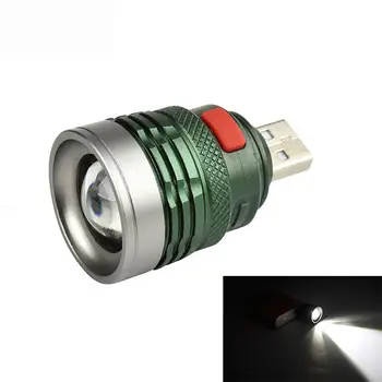 USB-фонарик СВЕТОДИОДНЫЙ Портативный мини-карманный фонарик Супер яркий дальнобойный светильник из алюминиевого сплава для работы