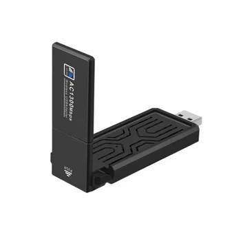 1300 Мбит/с USB3.0 WiFi Адаптер Двухдиапазонный 2,4 G 5 ГГц Беспроводной адаптер Антенна USB Ethernet Сетевая карта Приемник для ПК