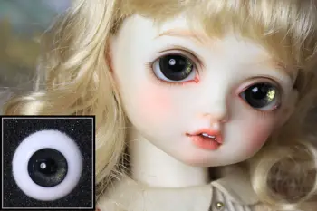 Кукольные глаза BJD подходят для глаз 12mm14mm16mm18mm маленькая радужная оболочка золотая фольга черный жемчуг настоящее ветровое стекло аксессуары для кукол