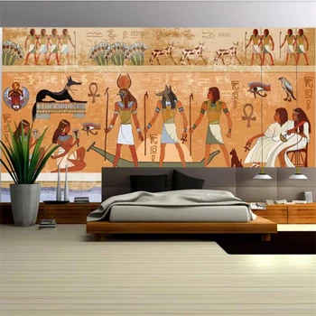 wellyu papel de parede para quarto Обои на заказ Древнеегипетский фон обои для домашнего декора фотообои
