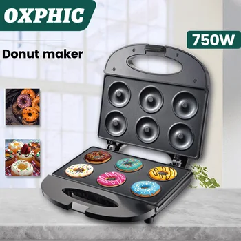 OXPHIC 750 Вт, Электрическая машина для приготовления пончиков для бытовой техники, Пекарная машина, Автоматическая Нагревательная машина для выпечки, Духовка для приготовления пищи, кастрюля