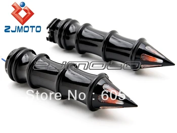 Черные ручки для мотоцикла с Указателем поворота, Ручные Ручки 1 дюйм Для Suzuki Intruder Volusia VS 700 750 800 1400 1500
